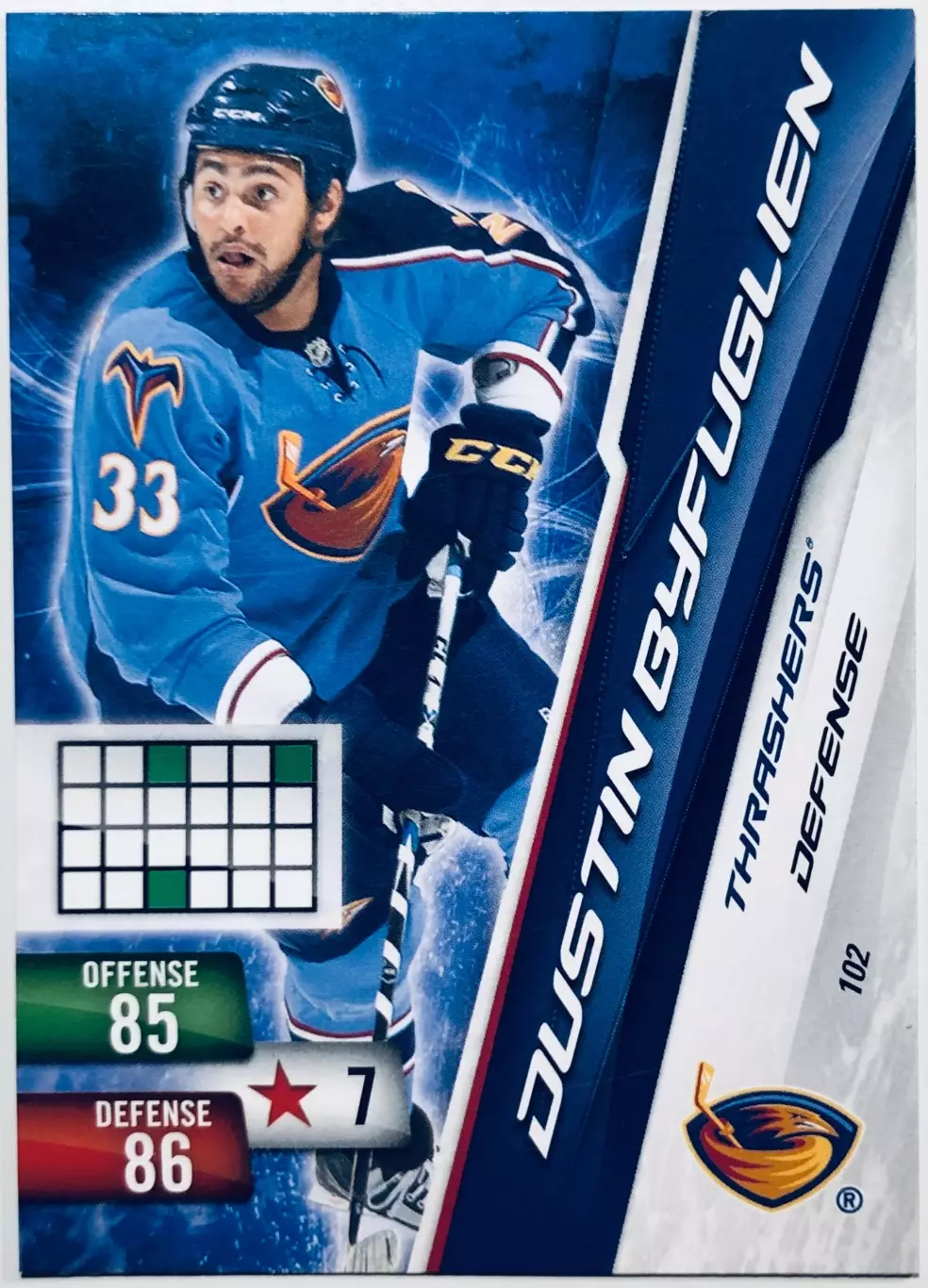 Карточка Dustin Byfuglien Atlanta Thrashers