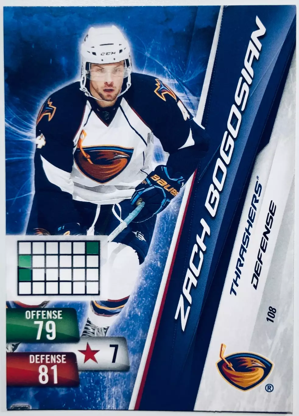 Карточка Zach Bogosian Atlanta Thrashers