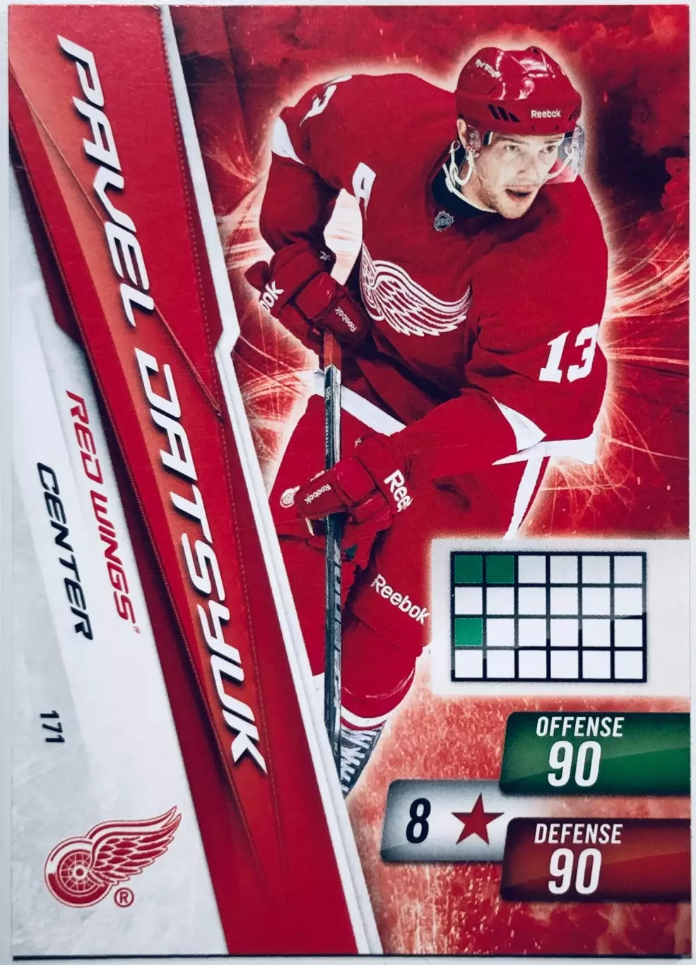 Карточка Pavel Datsyuk Detroit Red Wings