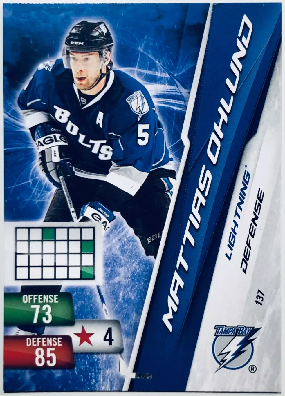 Карточка Mattias Ohlund Tampa Bay Lightning