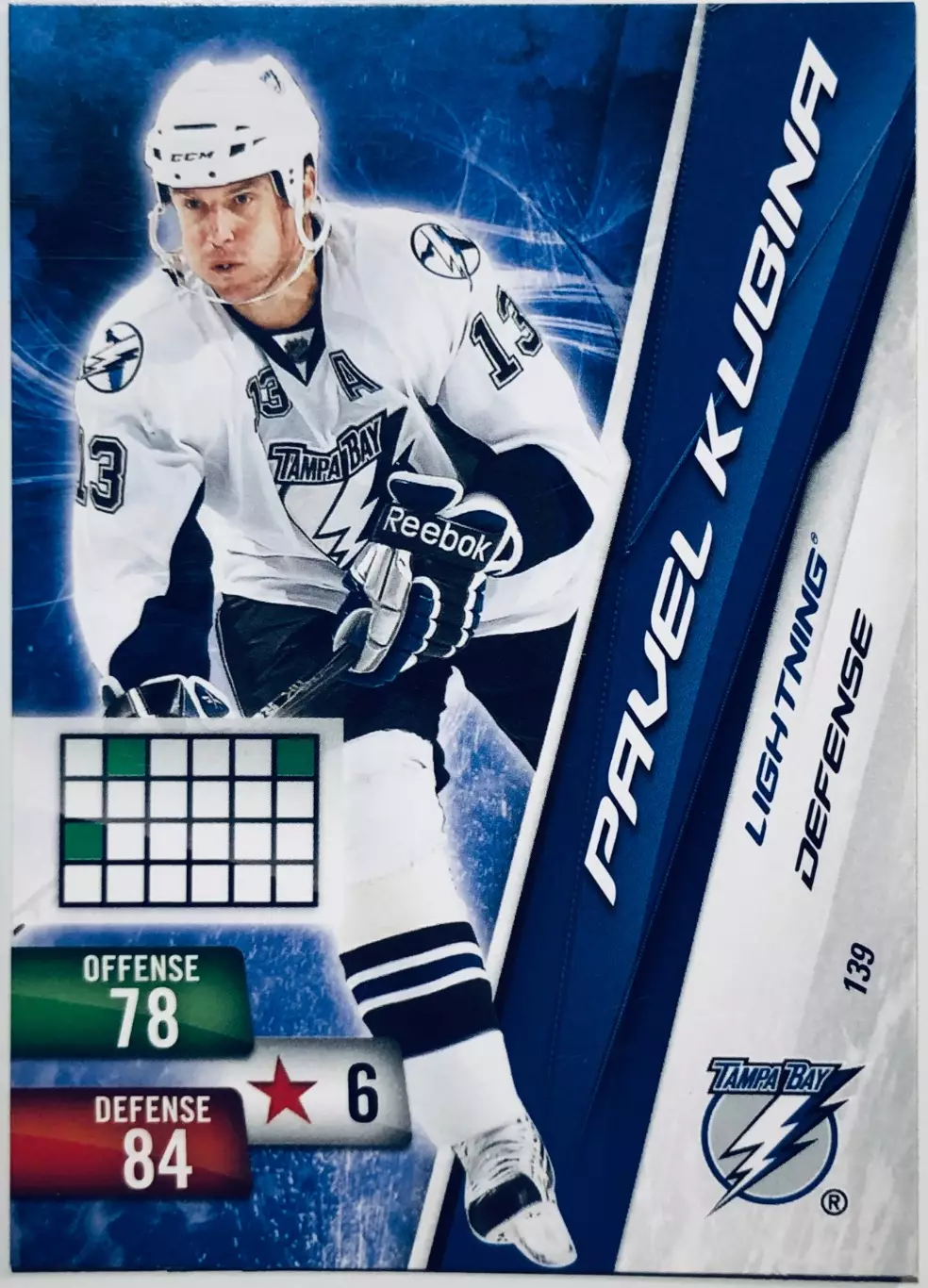 Карточка Pavel Kubina Tampa Bay Lightning