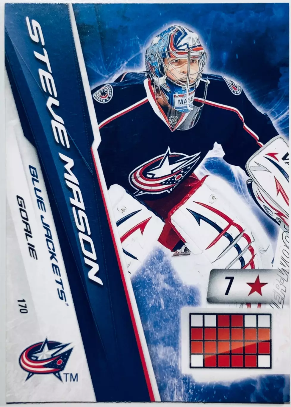 Карточка Steve Mason Columbus Blue Jackets