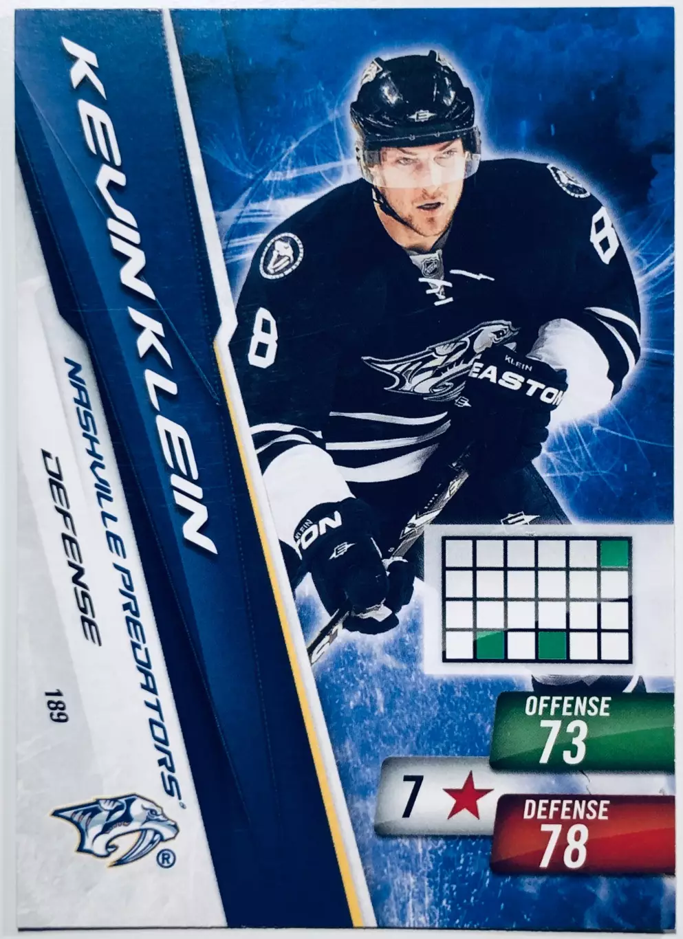Карточка Kevin Klein Nashville Predators