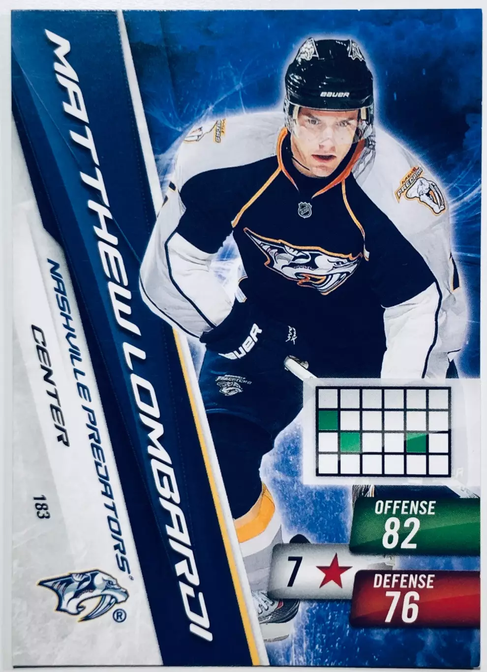 Карточка Matthew Lombardi Nashville Predators