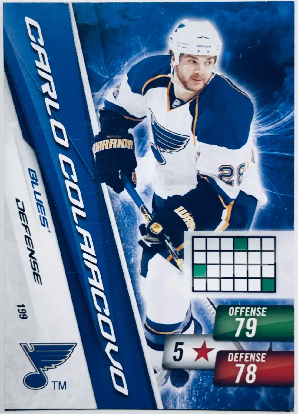 Карточка Carlo Colaiacovo St. Louis Blues
