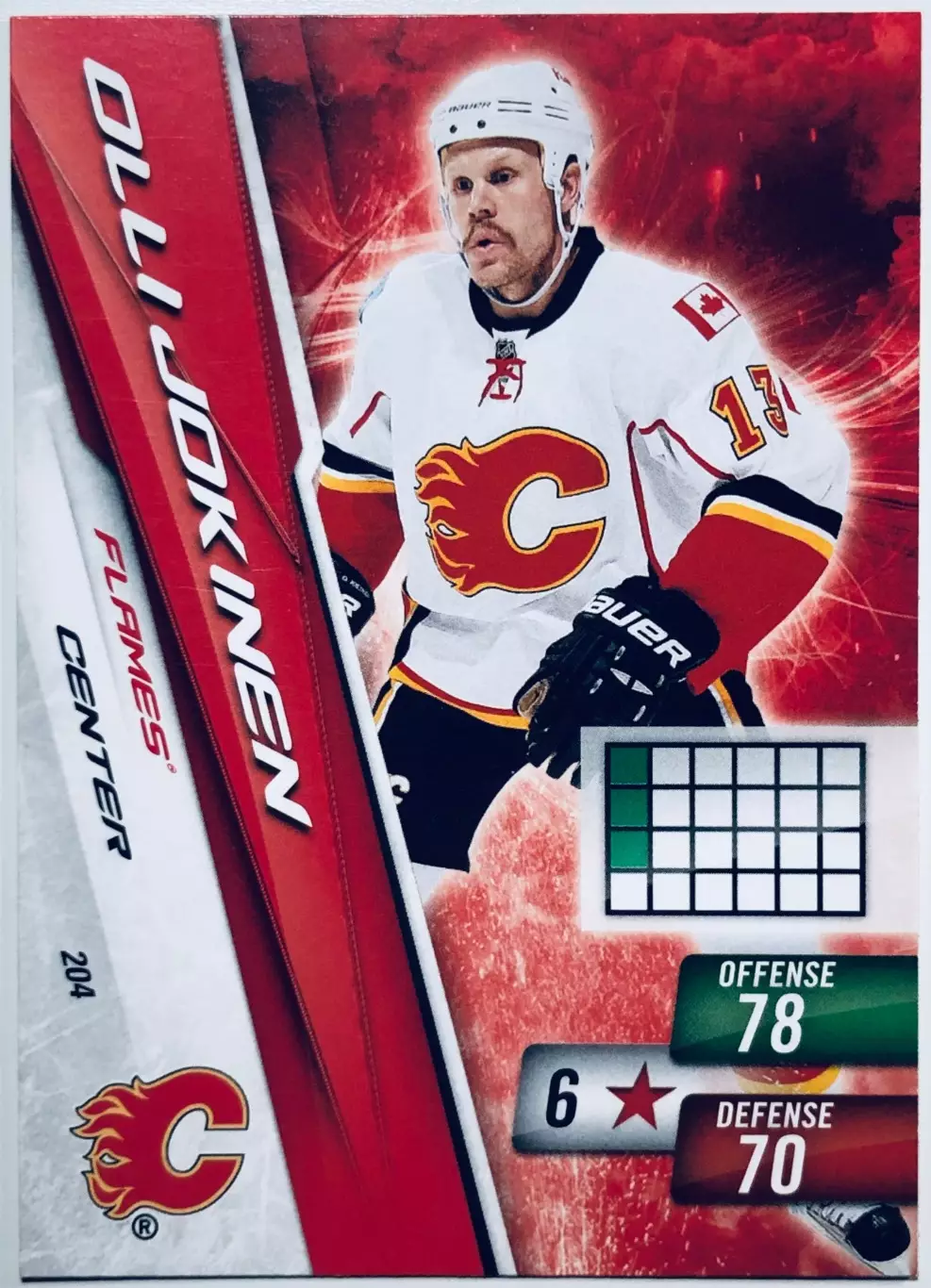 Карточка Olli Jokinen Calgary Flames