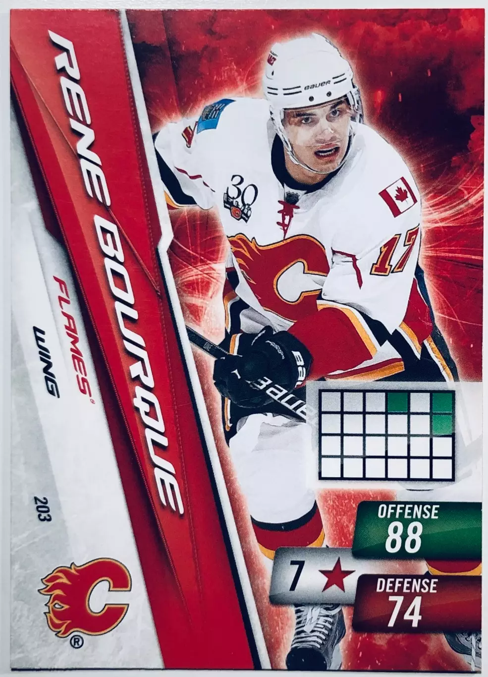 Карточка Rene Bourque Calgary Flames