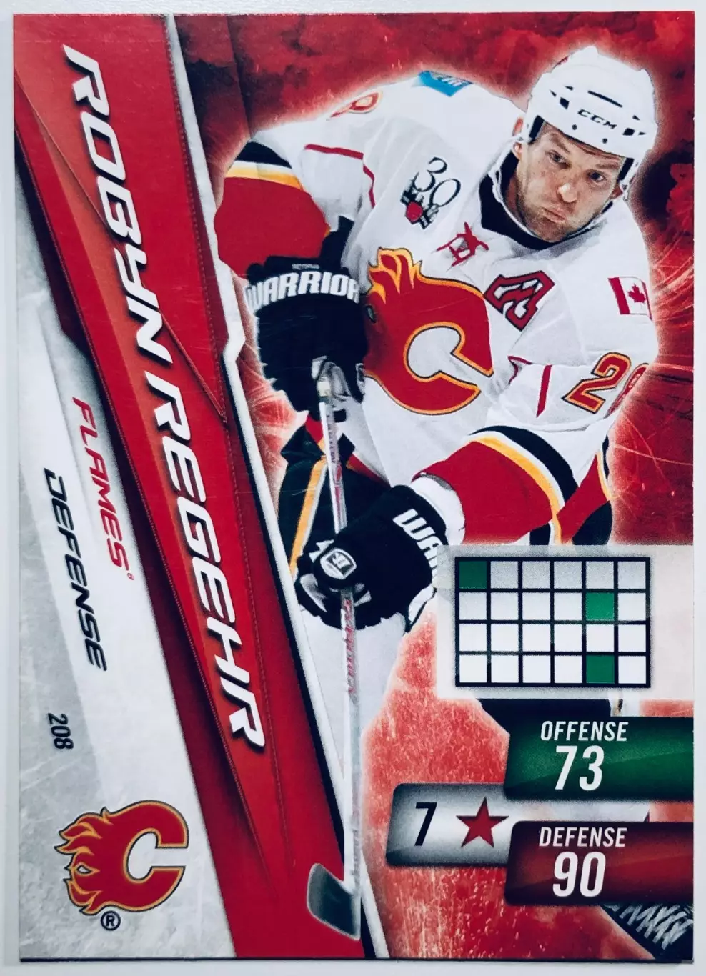 Карточка Robyn Regehr Calgary Flames