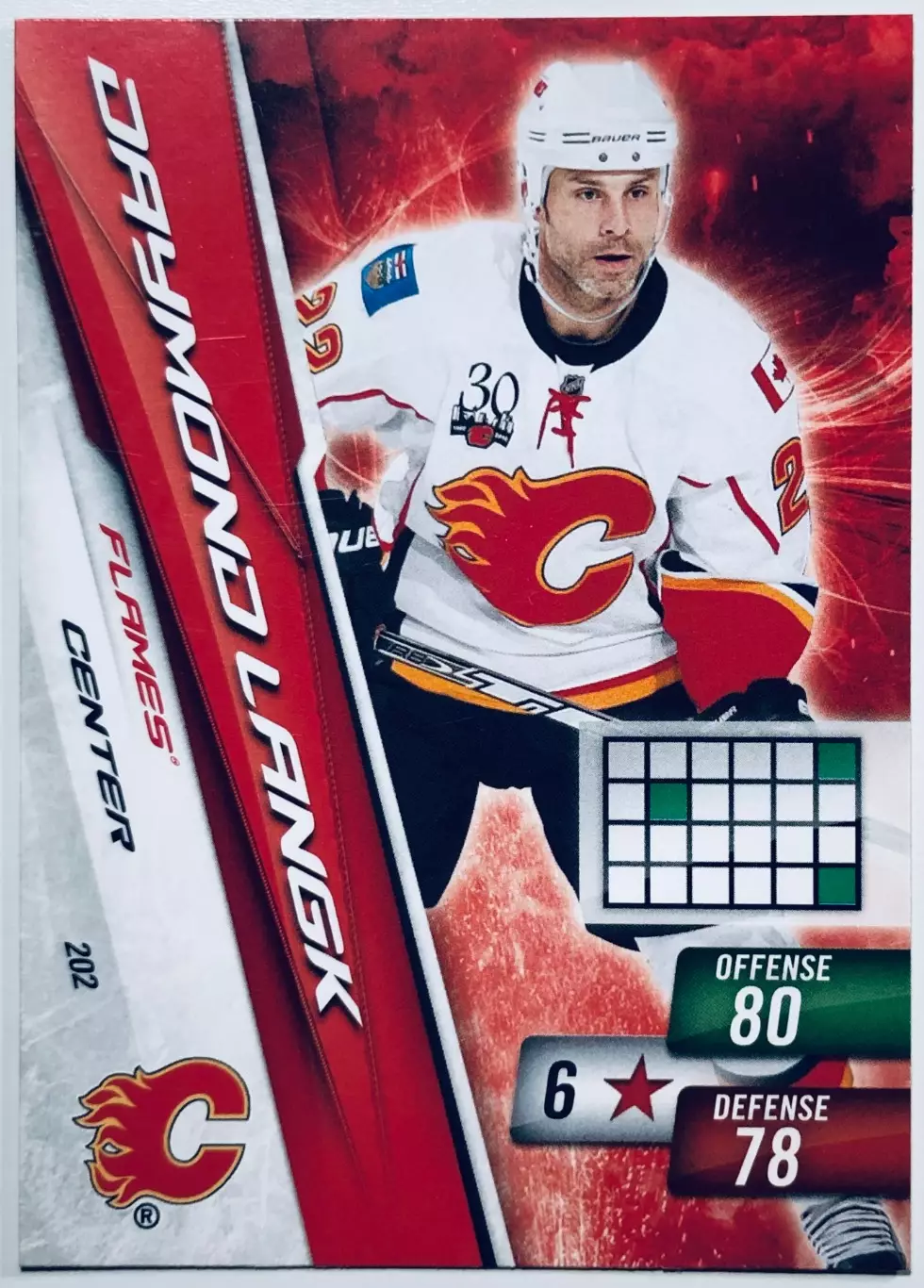 Карточка Daymond Langk Calgary Flames