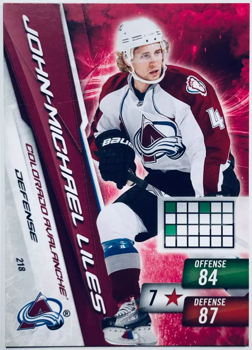 Карточка John-Michael Liles Colorado Avalanche