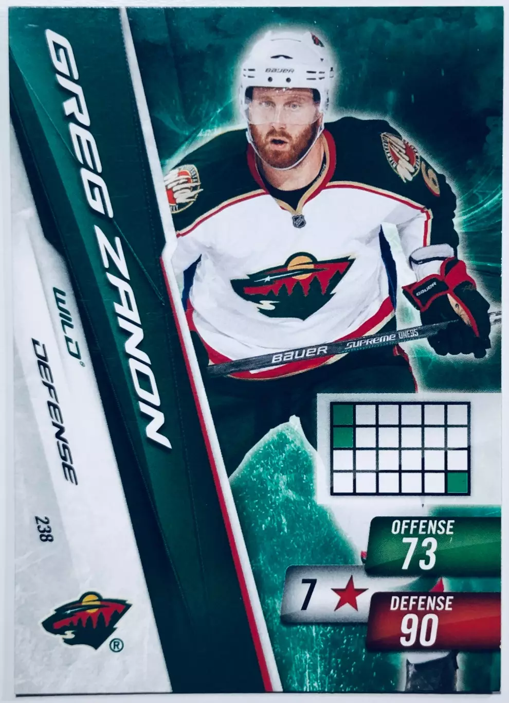 Карточка Greg Zanon Minnesota Wild