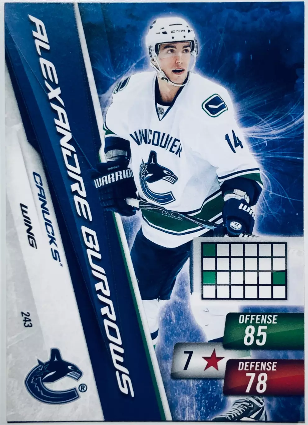 Карточка Alexandre Burrows Vancouver Canucks