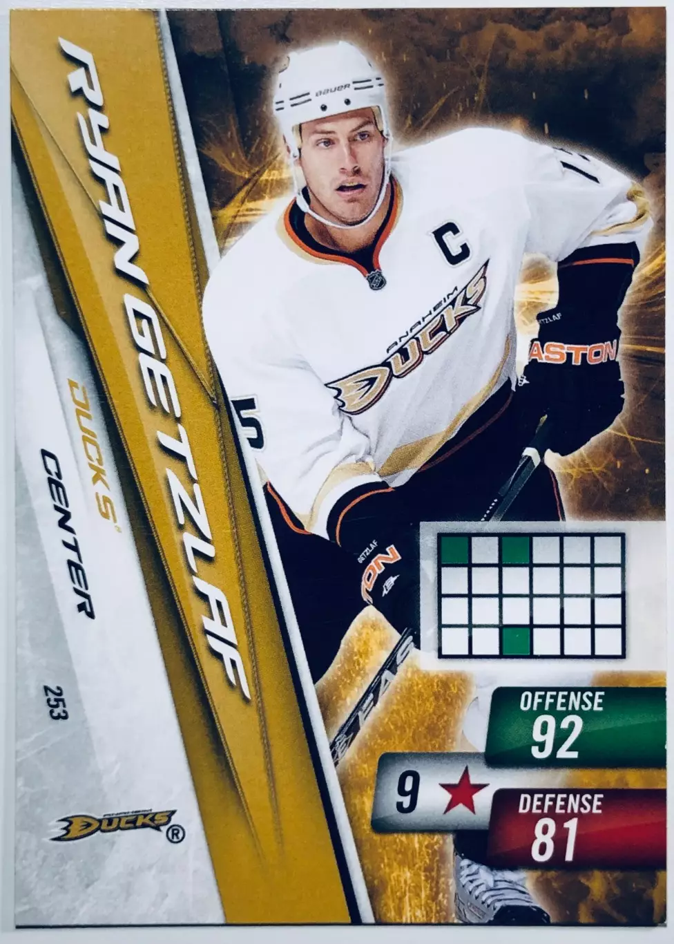Карточка Ryan Getzlaf Anaheim Mighty Ducks