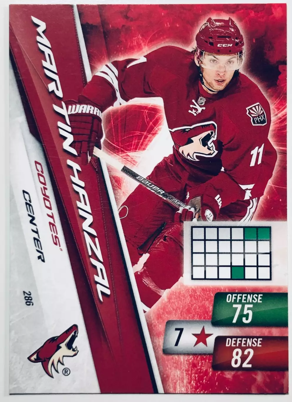 Карточка Martin Hanzal Phoenix Coyotes