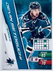 Карточка Devin Setoguchi San Jose Sharks