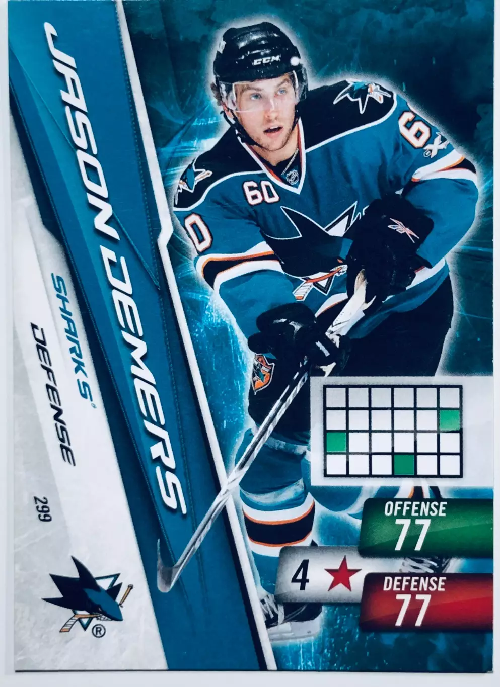 Карточка Jason Demers San Jose Sharks