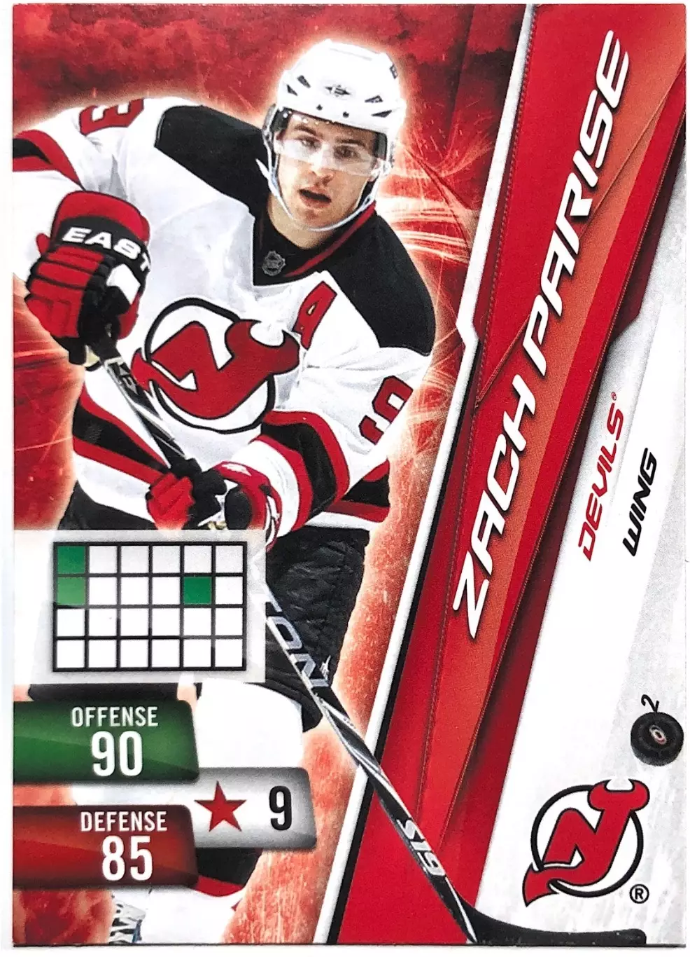 Карточка Zach Parise New Jersey Devils