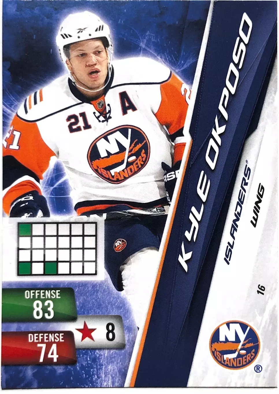 Карточка Kyle Okposo New York Islanders