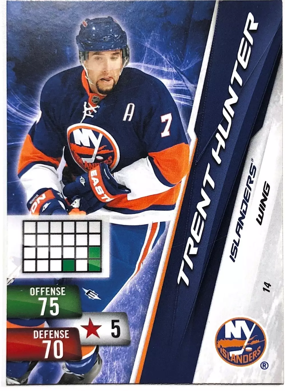 Карточка Trent Hunter New York Islanders