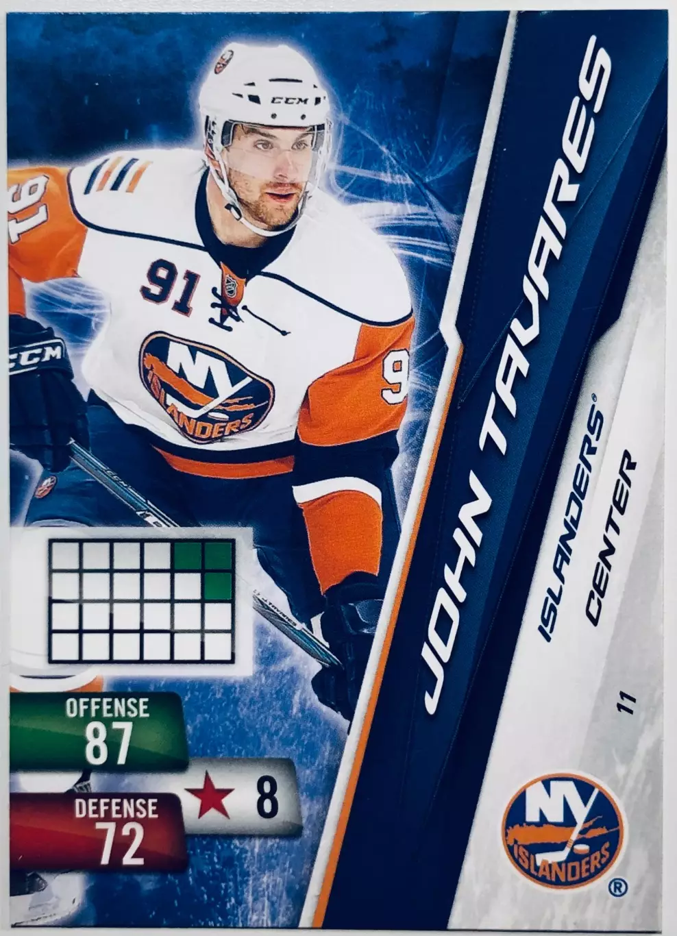 Карточка John Tavares New York Islanders