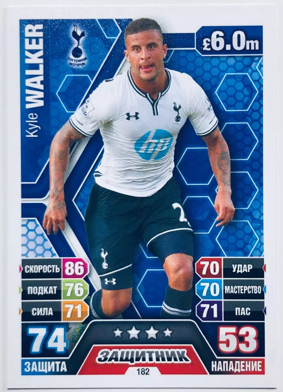 Карточка Kyle Walker Tottenham Hotspur