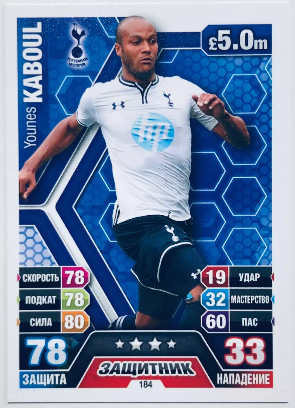 Карточка Younes Kaboul Tottenham Hotspur