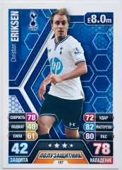 Карточка Christian Eriksen Tottenham Hotspur
