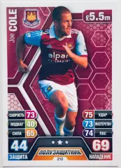 Карточка Joe Cole West Ham United FC