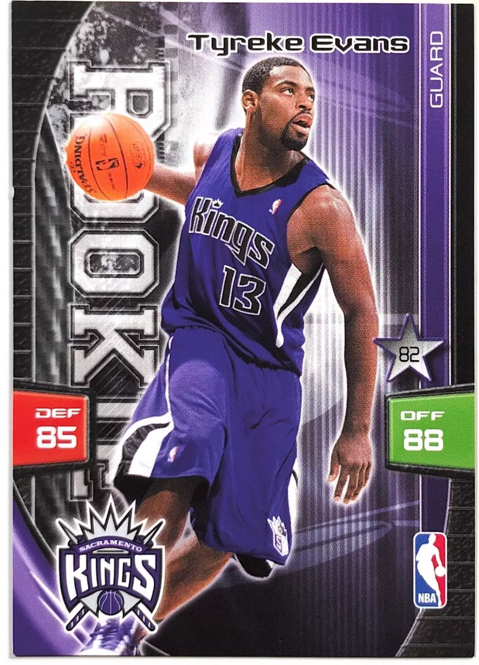 Карточка Tyreke Evans Sacramento Kings