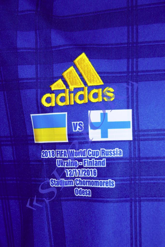 Футболка игровая сборная Украина - Финляндия 2016 отбор ЧМ 2018 Россия 2