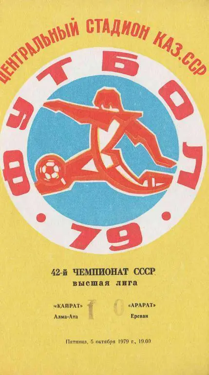 Кайрат - Арарат 1979