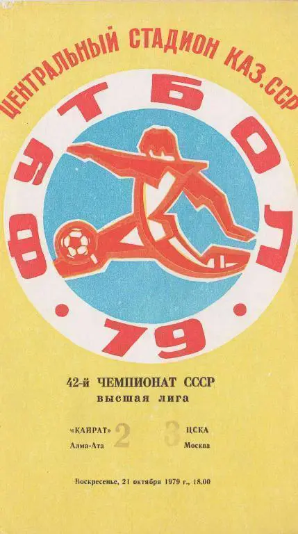 Кайрат - ЦСКА 1979