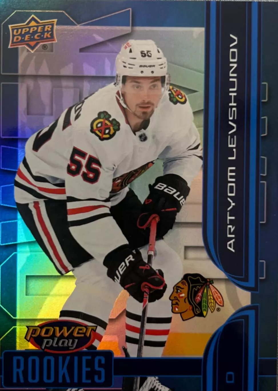 Артем Левшунов Chicago Blackhawks/Чикаго Блэкхокс НХЛ/NHL Power Play Rookie card