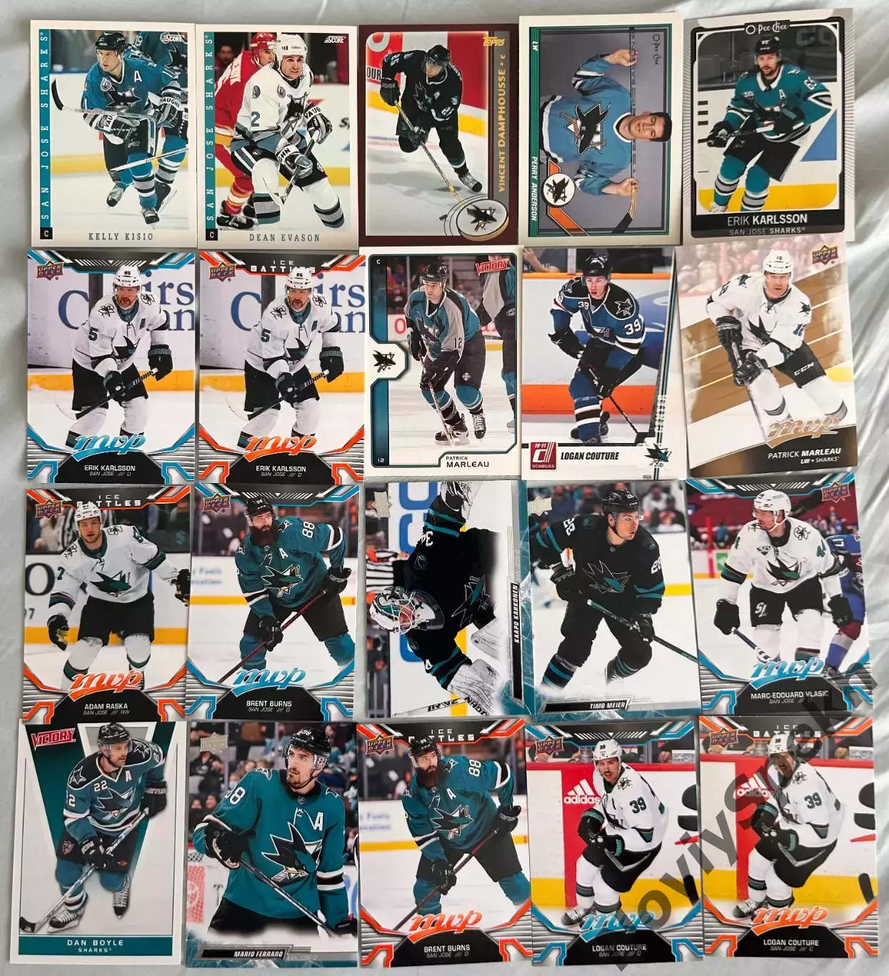 Лот карточек НХЛ 100 шт NHL рандом 6