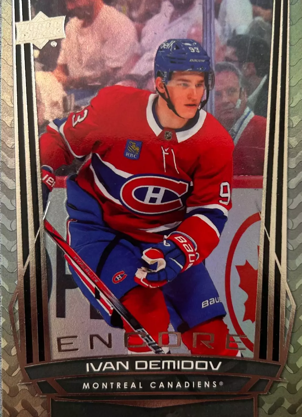 Ivan Demidov Montreal Canadiens/Иван Демидов Монреаль НХЛ Encore Rookie