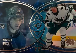 NHL Michael Misa San Jose Sharks/ Майкл Миса Сан-Хосе Шаркс НХЛ UD3 young guns