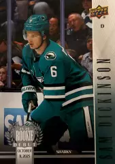 NHL Sam Dickinson San Jose Sharks/ Сэм Дикинсон Сан-Хосе НХЛ young guns debut