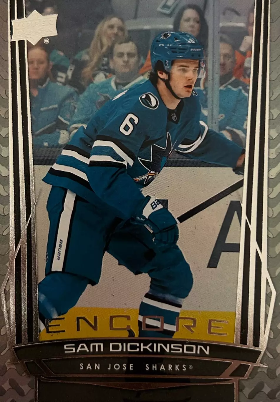 NHL Sam Dickinson San Jose Sharks/ Сэм Дикинсон Сан-Хосе НХЛ Young Guns Encore