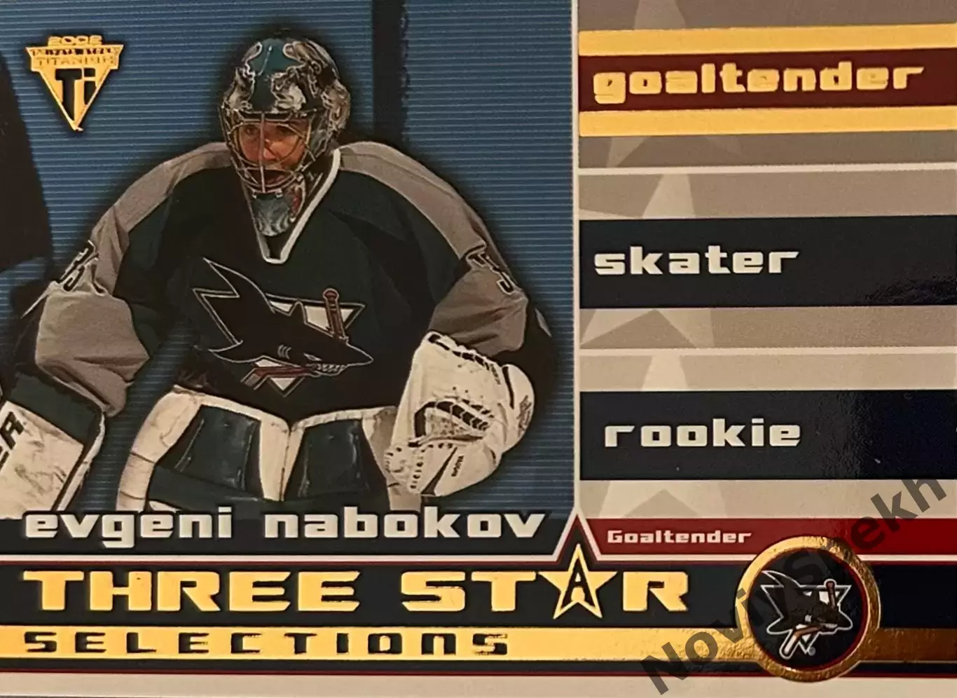 Евгений Набоков San Jose Sharks, Металлург, Динамо, СКА НХЛ/КХЛ Nabokov Сан-Хосе