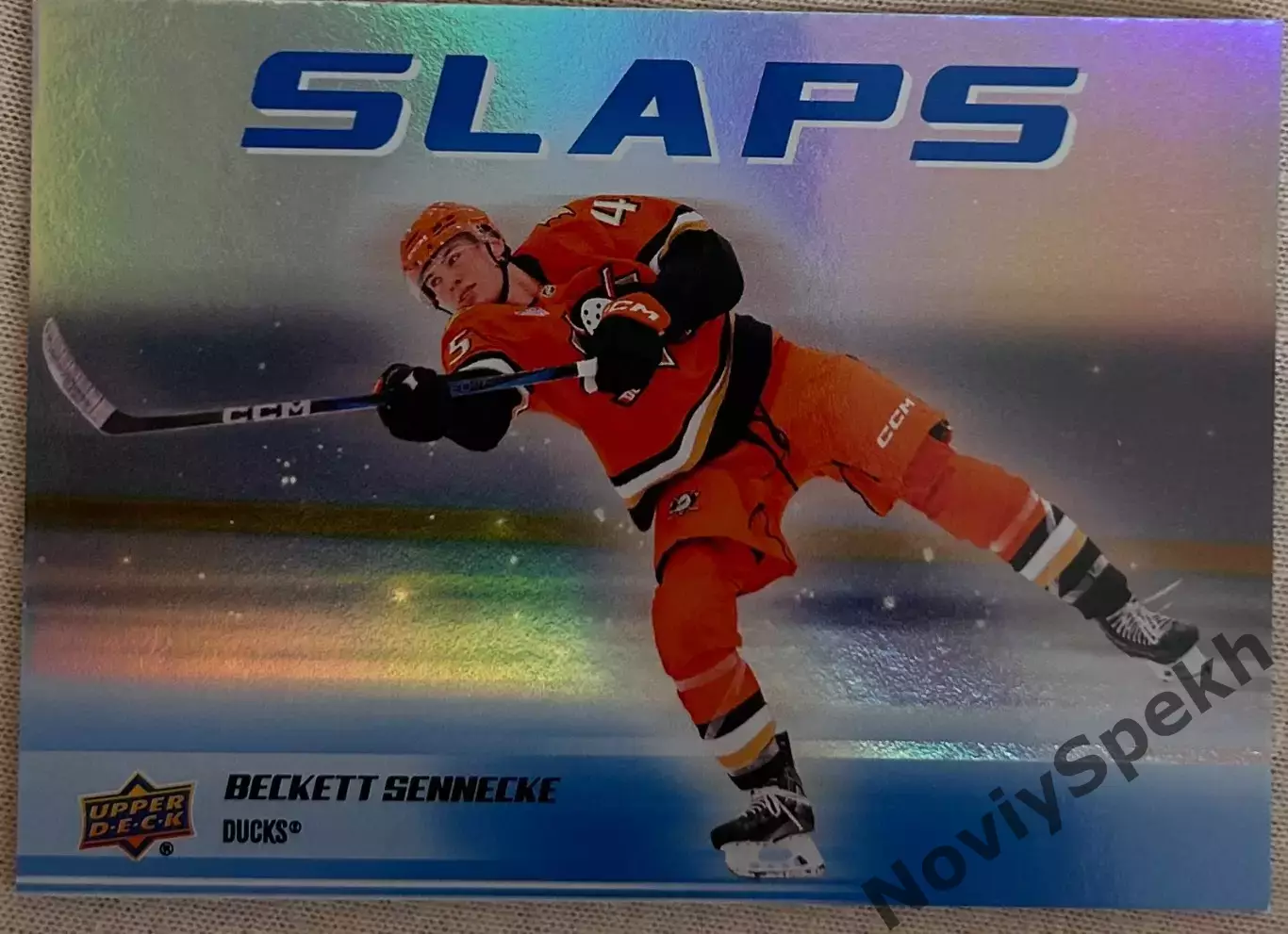 Beckett Sennecke-Бекет Сенекке Anaheim Ducks- Анахайм Дакс НХЛ/NHL Young guns Sl