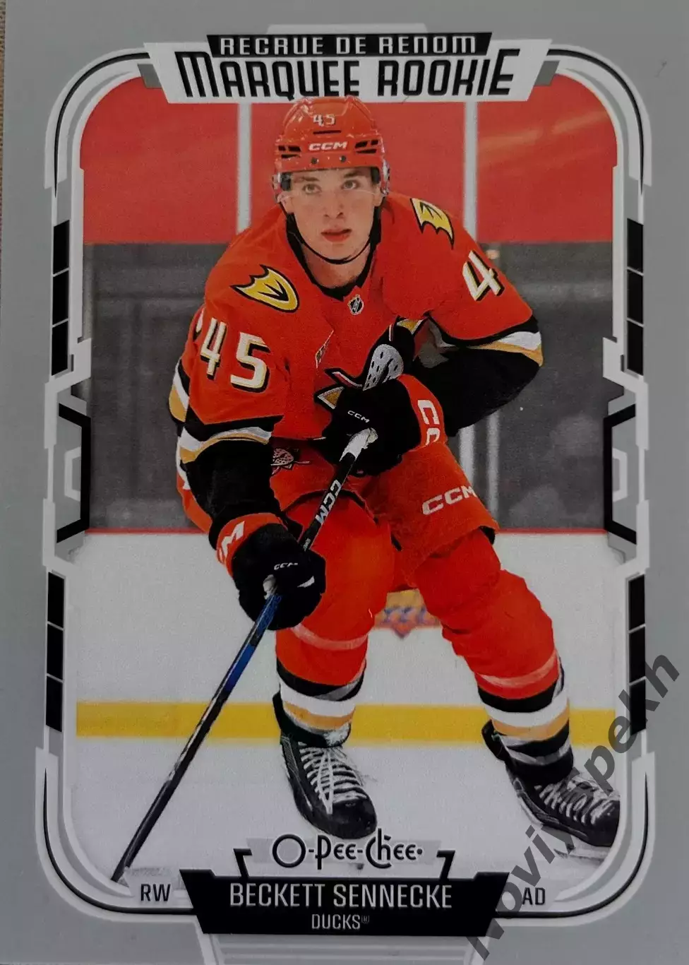 Beckett Sennecke-Бекет Сенекке Anaheim Ducks-Анахайм Дакс НХЛ/NHL Marquee Rookie