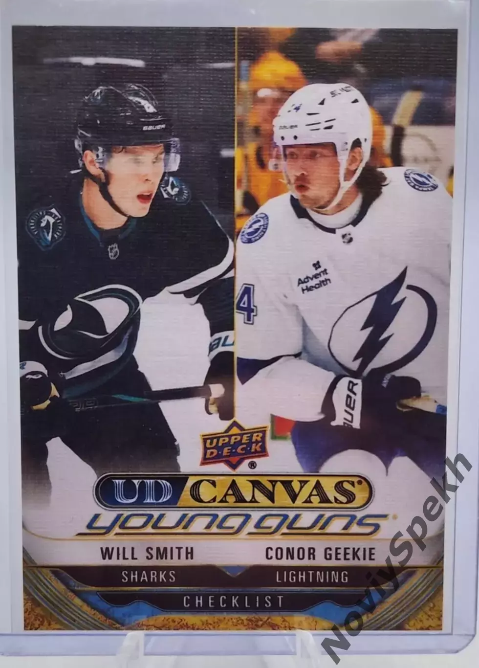 NHL Will Smith/Conor Geekie Canvas San Jose Sharks/Уилл Смит Сан-Хосе НХЛ young