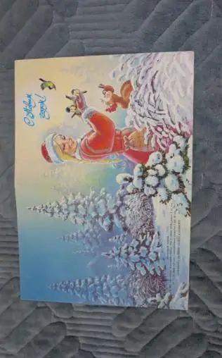 Открытка двойная Зарубин С Новым годом!снегурочка редкая.подписана