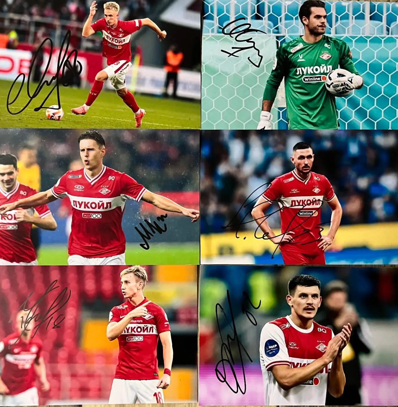 Автографы футболистов фк Спартак 6