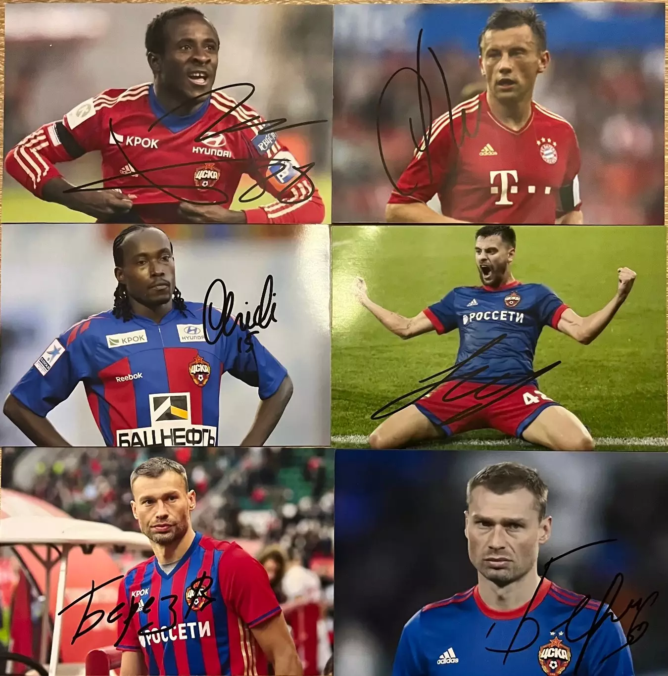 Автографы фк ЦСКА 2
