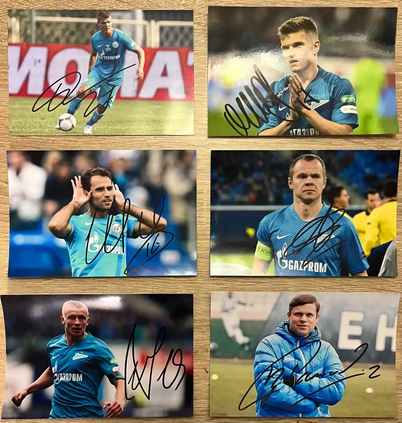 Автографы фк Зенит 3