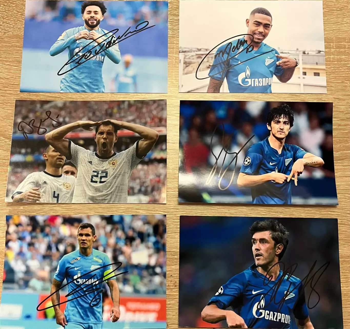 Автографы фк Зенит 4