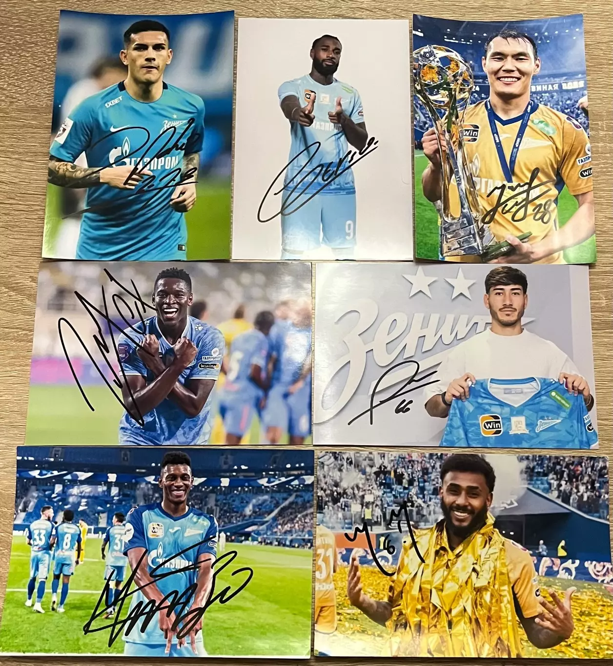 Автографы фк Зенит 5