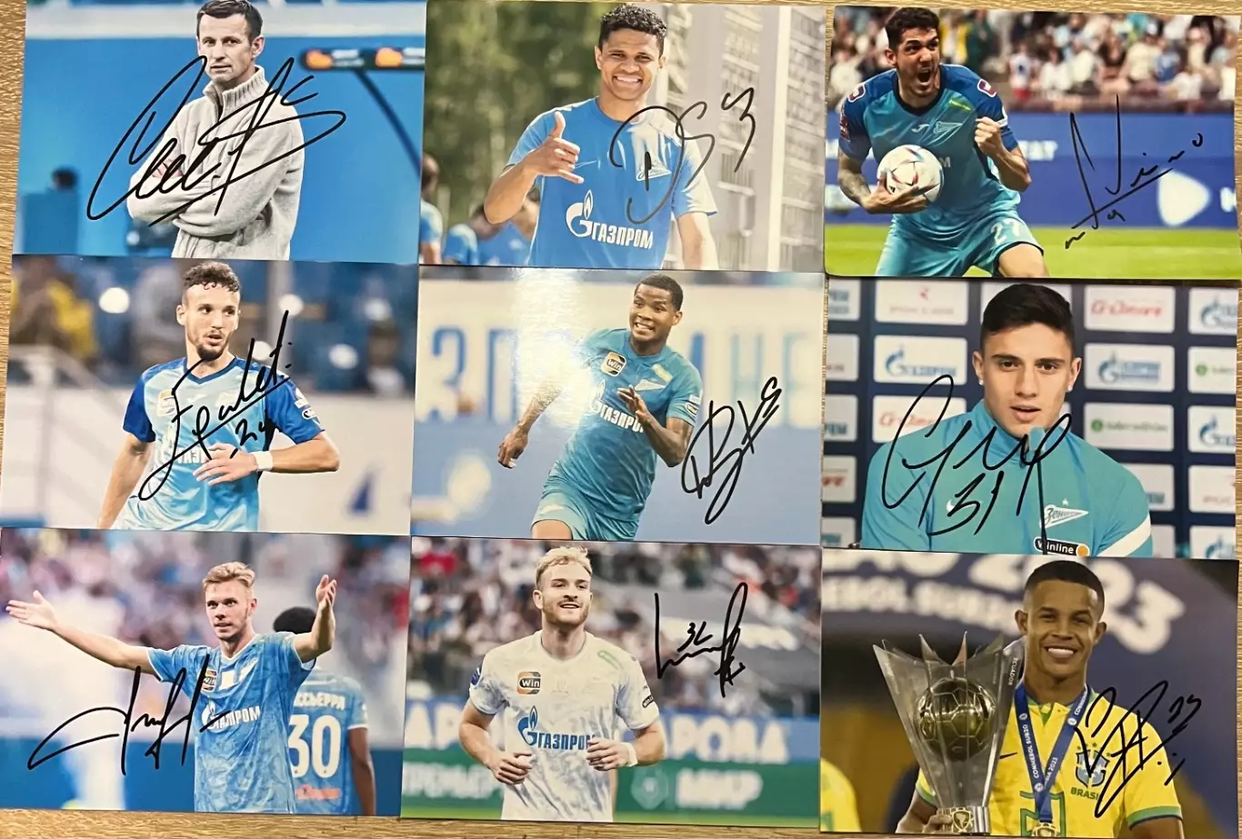 Автографы фк Зенит 6
