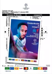 МАРСЕЛЬ Франция - ЛИВЕРПУЛЬ Англия 21 января 2026 ЛЧ ФАН 16 стр + офиц ТШ